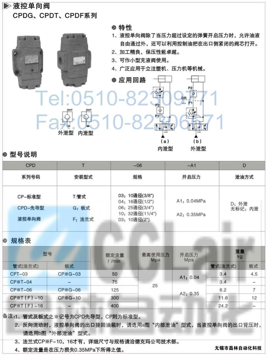 CPDT-03-A2，CPDT-04-A2，CPDT-06-A2，CPDT-10-A2，YUKEN液控單向閥價(jià)格,油研液控單向閥,液控單向閥生產(chǎn)廠家,